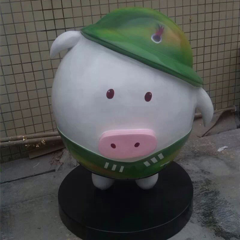 玻璃钢卡通动物雕塑定制